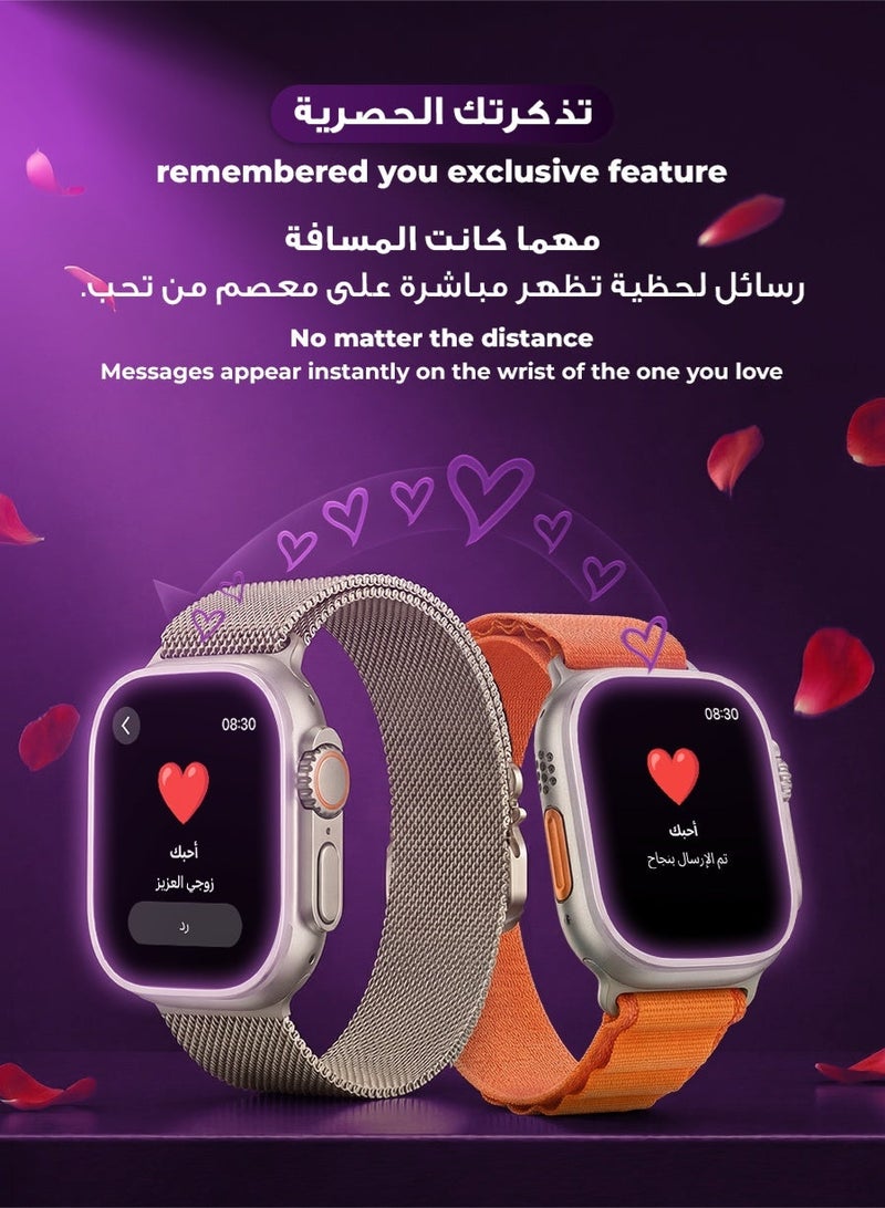 Urjwan Ultra 3 Smartwatch (Brand New) – Silver: AI with ChatGPT, AMOLED Display for Vivid Colors, Photo Viewing Feature, Dedicated App for Perfect Control, Notifications & Calls Support, Water Resistance, with 3 Premium Straps. - Image 5